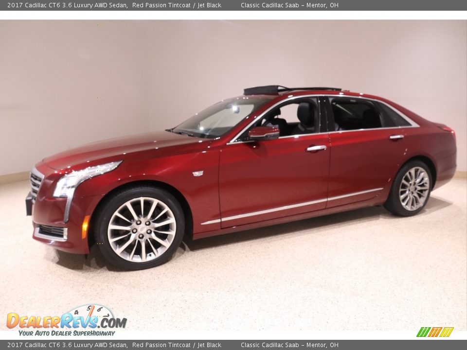 2017 Cadillac CT6 3.6 Luxury AWD Sedan Red Passion Tintcoat / Jet Black Photo #3