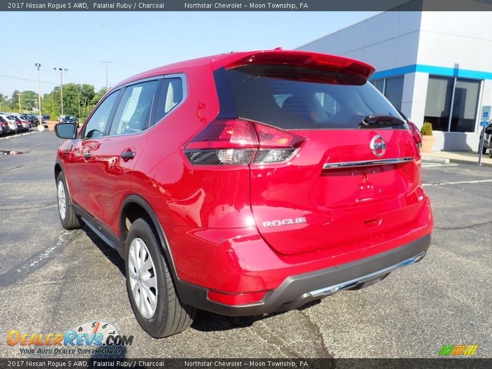 2017 Nissan Rogue S AWD Palatial Ruby / Charcoal Photo #5
