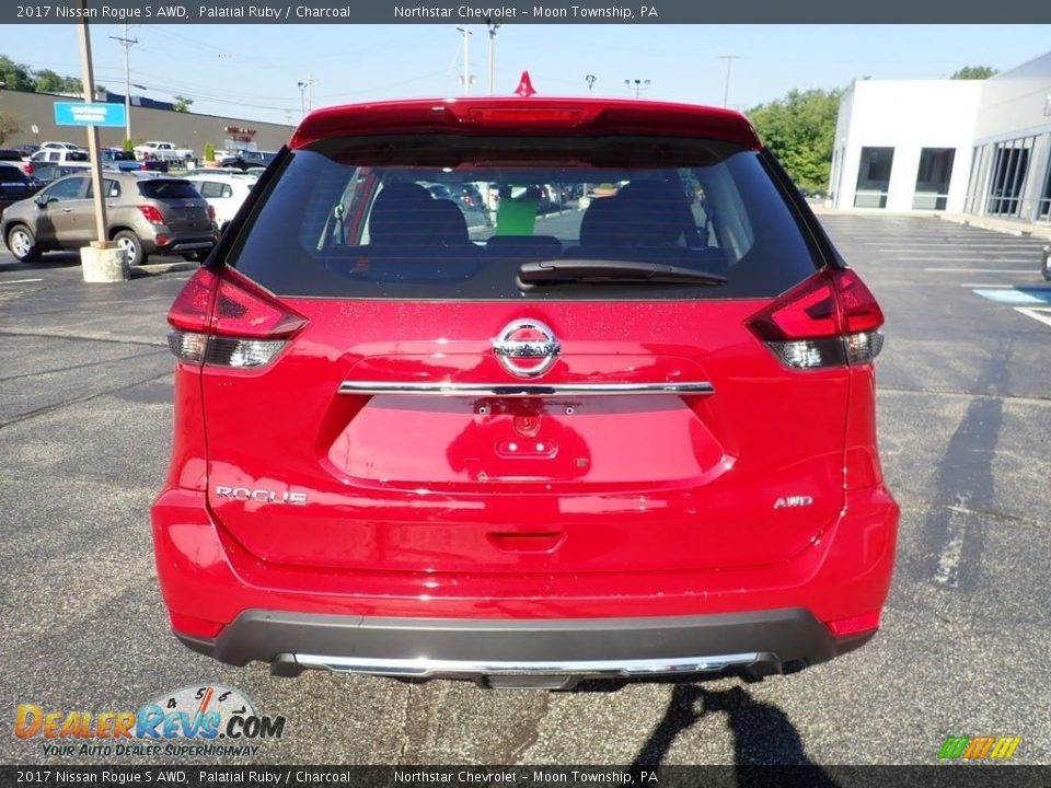 2017 Nissan Rogue S AWD Palatial Ruby / Charcoal Photo #6