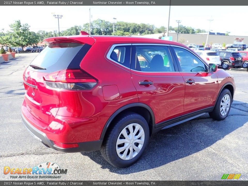 2017 Nissan Rogue S AWD Palatial Ruby / Charcoal Photo #9