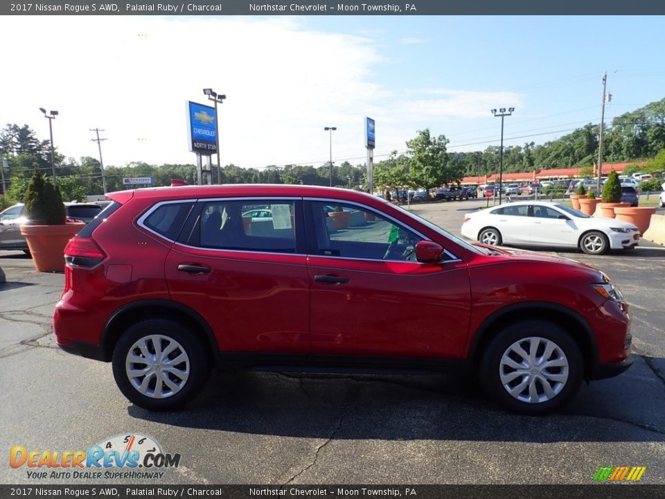 2017 Nissan Rogue S AWD Palatial Ruby / Charcoal Photo #10