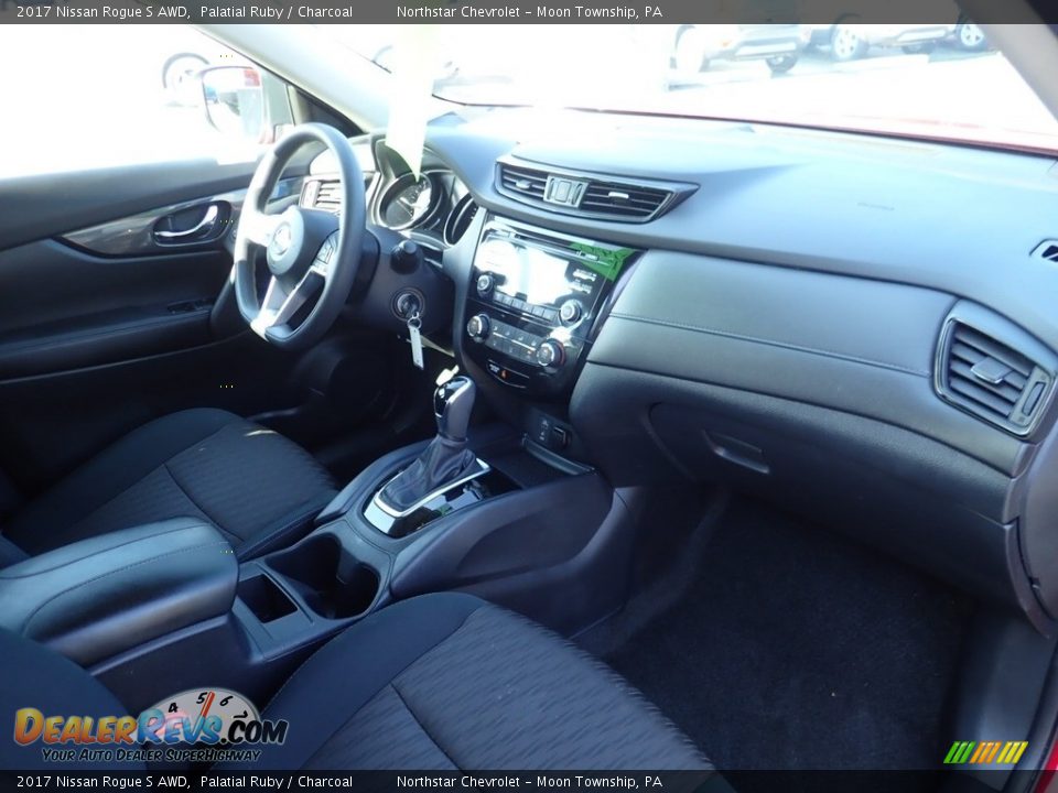 2017 Nissan Rogue S AWD Palatial Ruby / Charcoal Photo #16