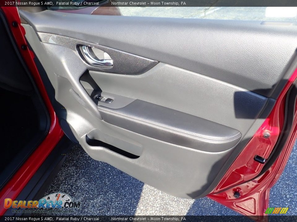 2017 Nissan Rogue S AWD Palatial Ruby / Charcoal Photo #17