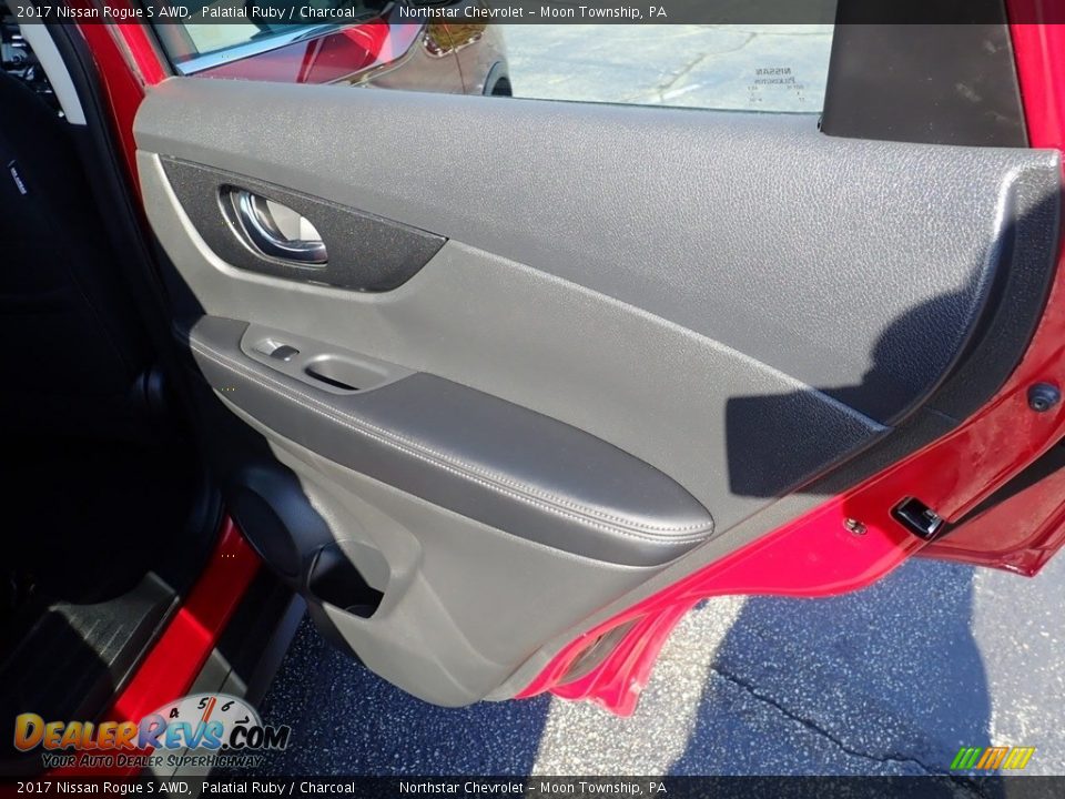 2017 Nissan Rogue S AWD Palatial Ruby / Charcoal Photo #19