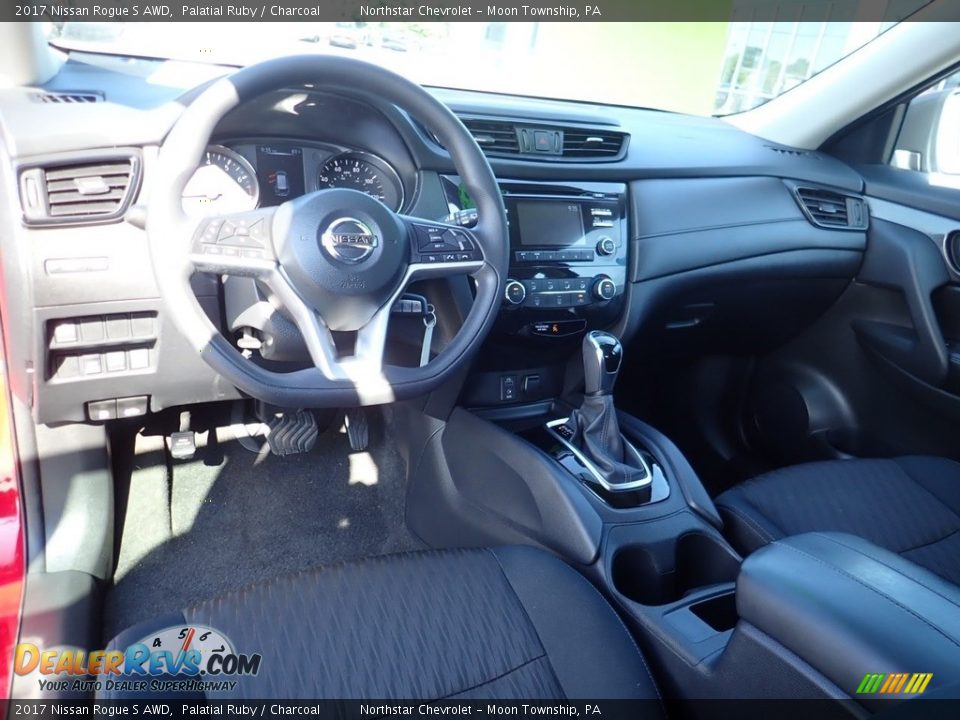 2017 Nissan Rogue S AWD Palatial Ruby / Charcoal Photo #22
