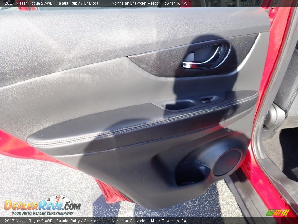 2017 Nissan Rogue S AWD Palatial Ruby / Charcoal Photo #23