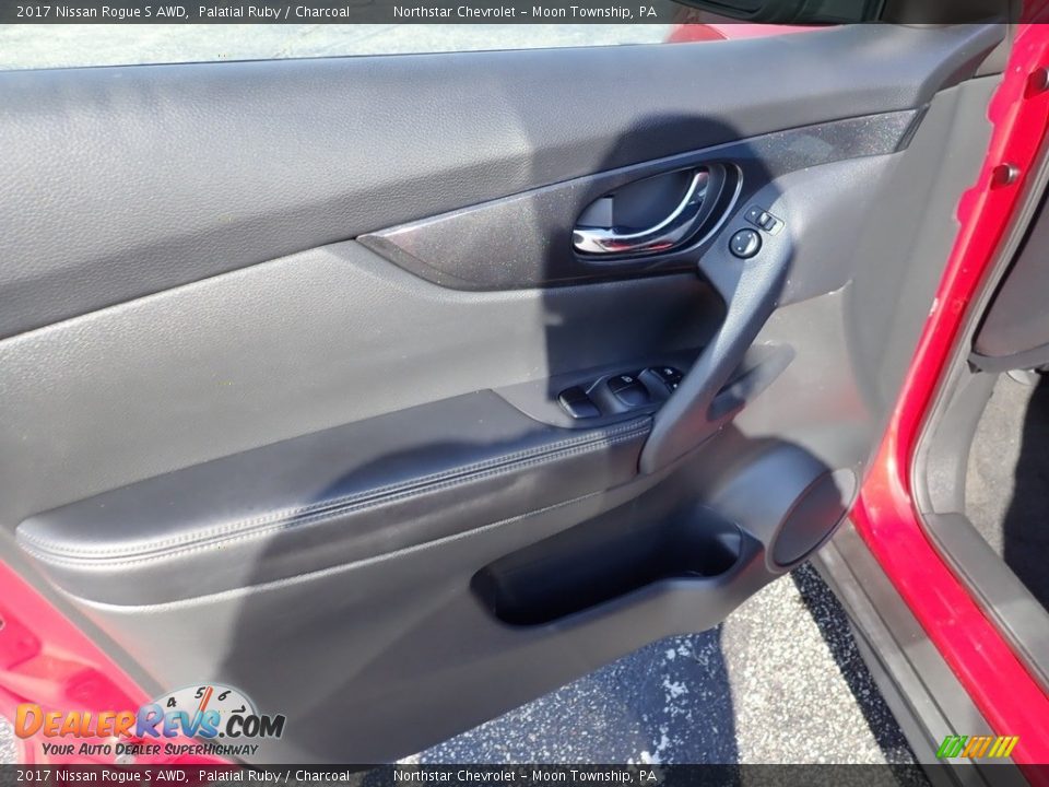 2017 Nissan Rogue S AWD Palatial Ruby / Charcoal Photo #24