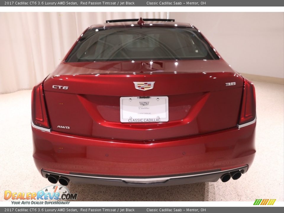 2017 Cadillac CT6 3.6 Luxury AWD Sedan Red Passion Tintcoat / Jet Black Photo #27