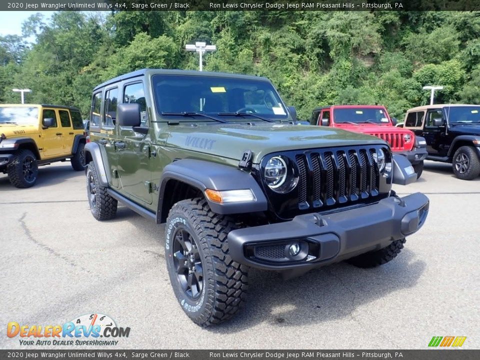 2020 Jeep Wrangler Unlimited Willys 4x4 Sarge Green / Black Photo #3