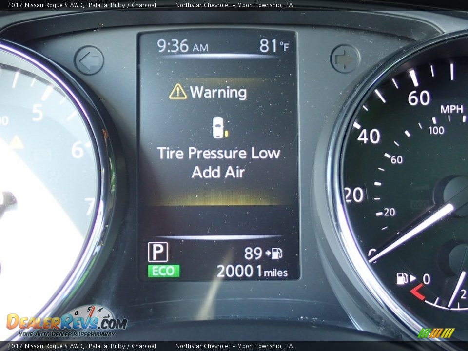 2017 Nissan Rogue S AWD Palatial Ruby / Charcoal Photo #29