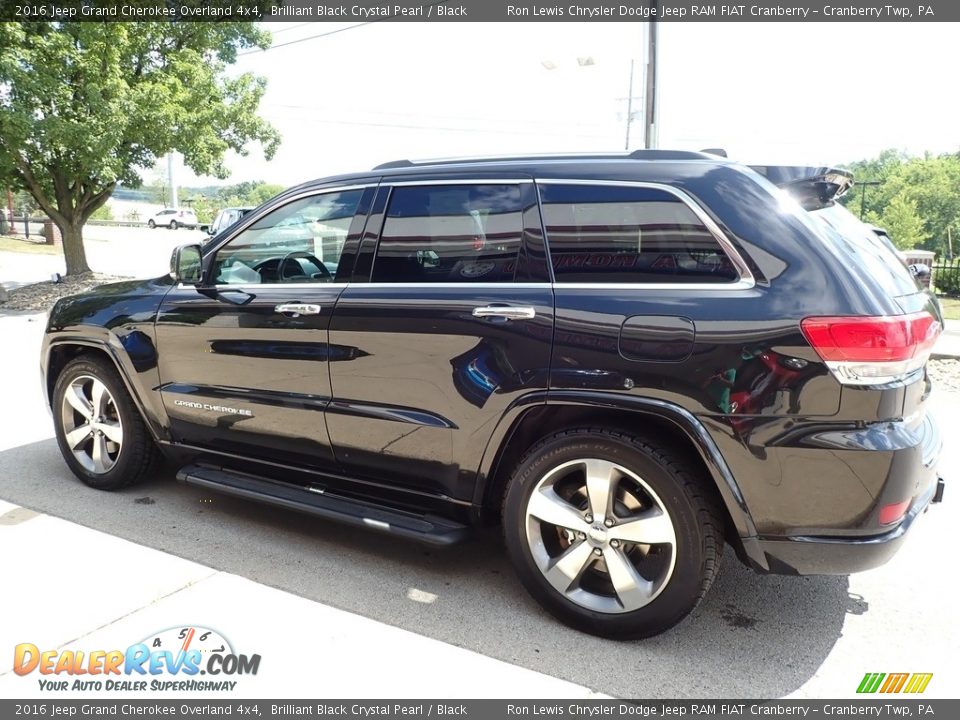 Brilliant Black Crystal Pearl 2016 Jeep Grand Cherokee Overland 4x4 Photo #5