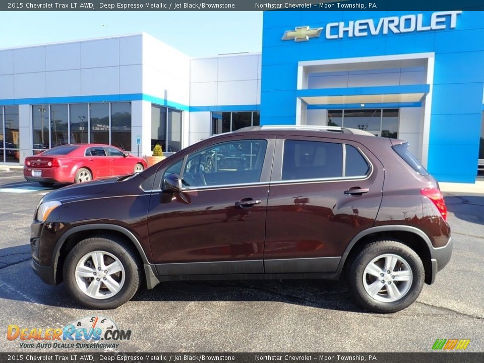 2015 Chevrolet Trax LT AWD Deep Espresso Metallic / Jet Black/Brownstone Photo #3