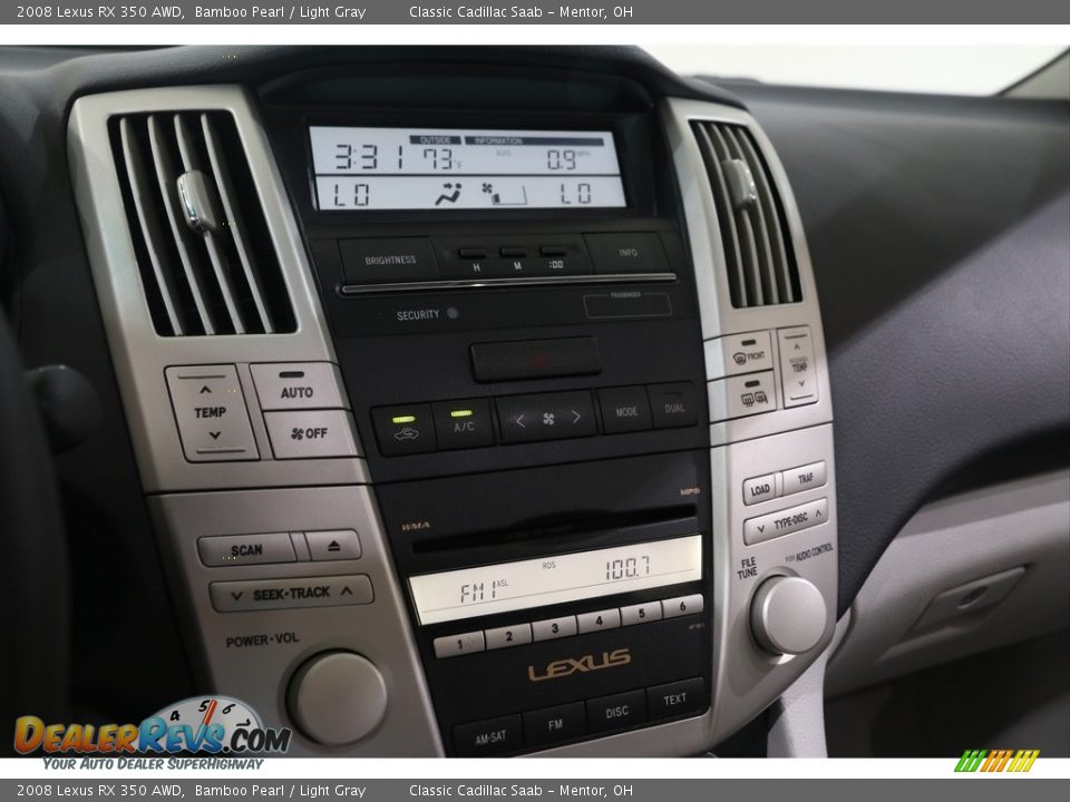 2008 Lexus RX 350 AWD Bamboo Pearl / Light Gray Photo #13