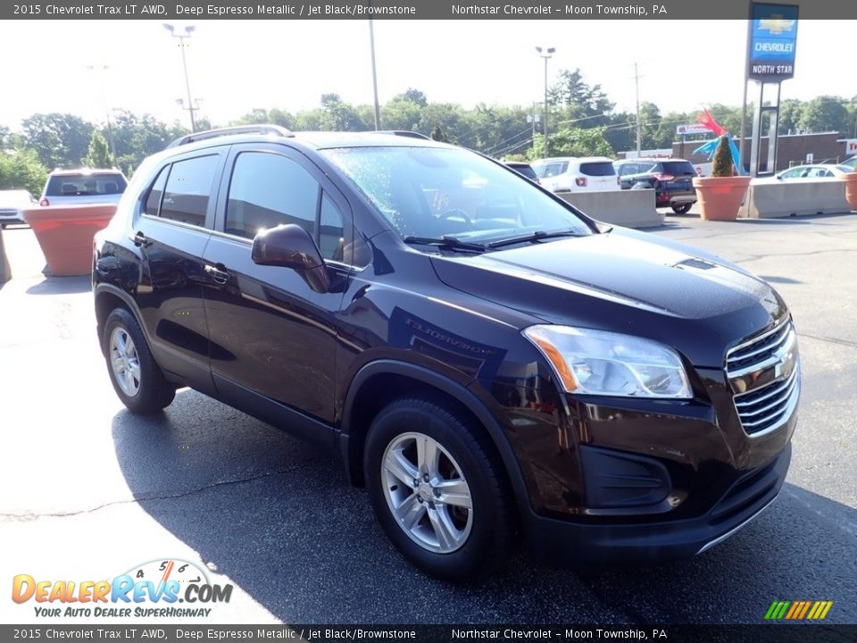 2015 Chevrolet Trax LT AWD Deep Espresso Metallic / Jet Black/Brownstone Photo #11