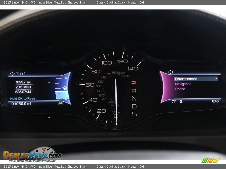 2015 Lincoln MKX AWD Gauges Photo #8