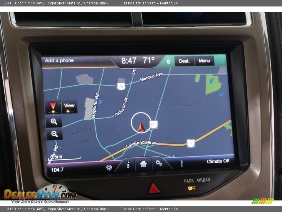 Navigation of 2015 Lincoln MKX AWD Photo #11