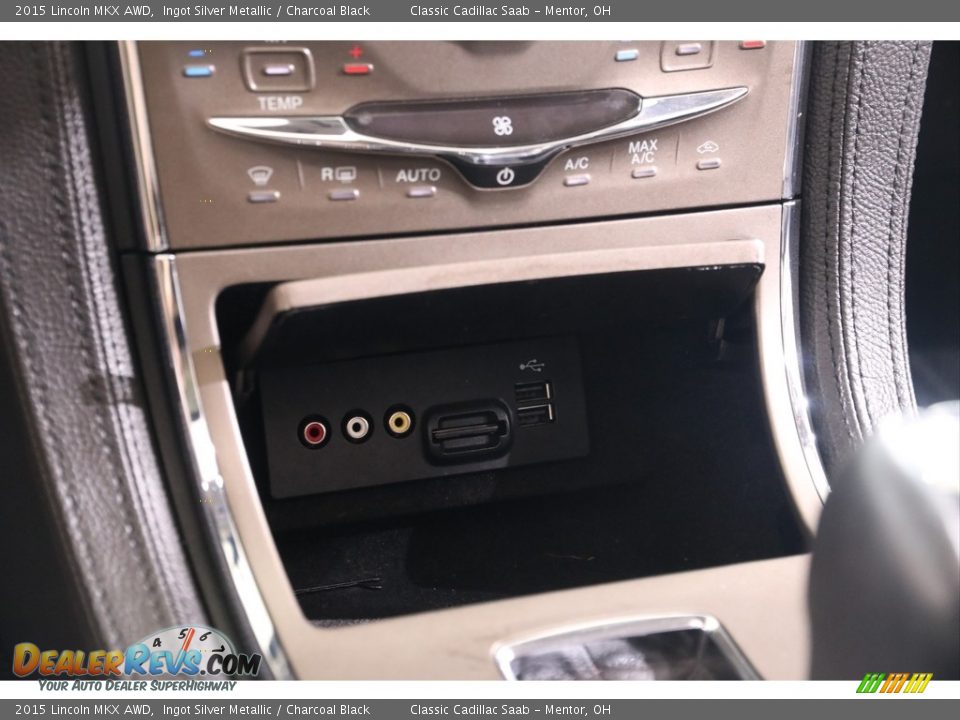 2015 Lincoln MKX AWD Ingot Silver Metallic / Charcoal Black Photo #16