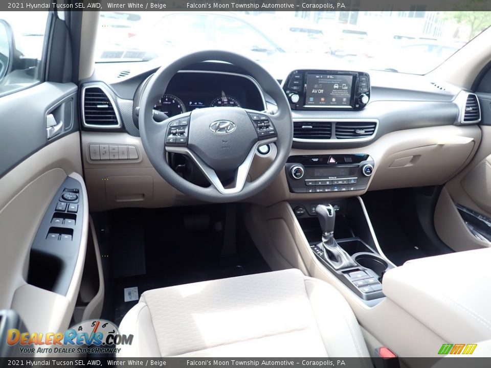 Beige Interior - 2021 Hyundai Tucson SEL AWD Photo #8