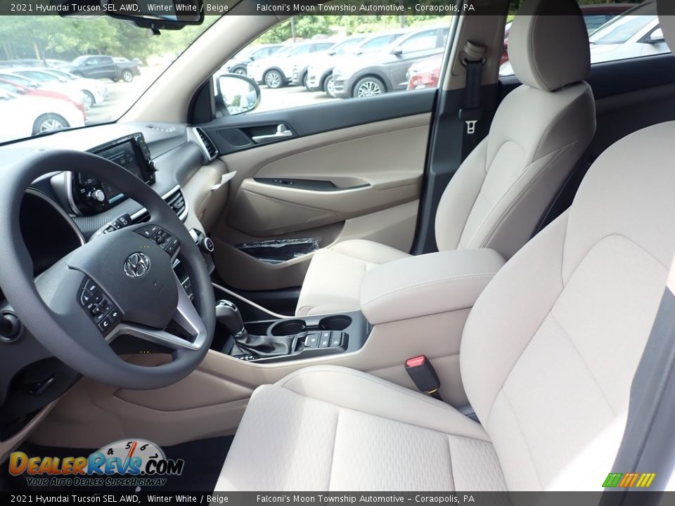 Front Seat of 2021 Hyundai Tucson SEL AWD Photo #9