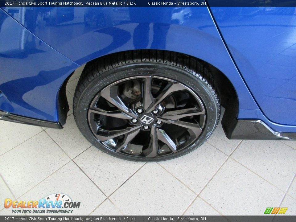 2017 Honda Civic Sport Touring Hatchback Aegean Blue Metallic / Black Photo #6