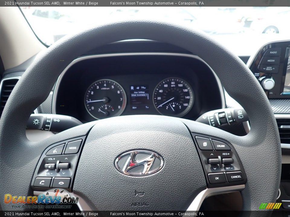 2021 Hyundai Tucson SEL AWD Steering Wheel Photo #15