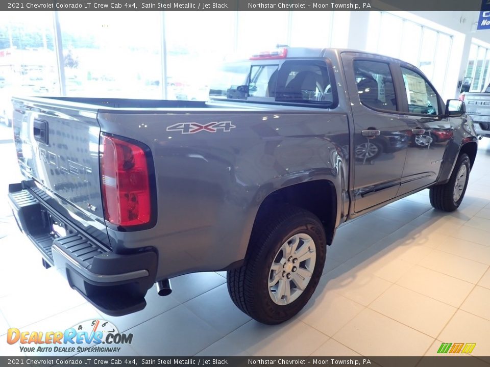 2021 Chevrolet Colorado LT Crew Cab 4x4 Satin Steel Metallic / Jet Black Photo #4