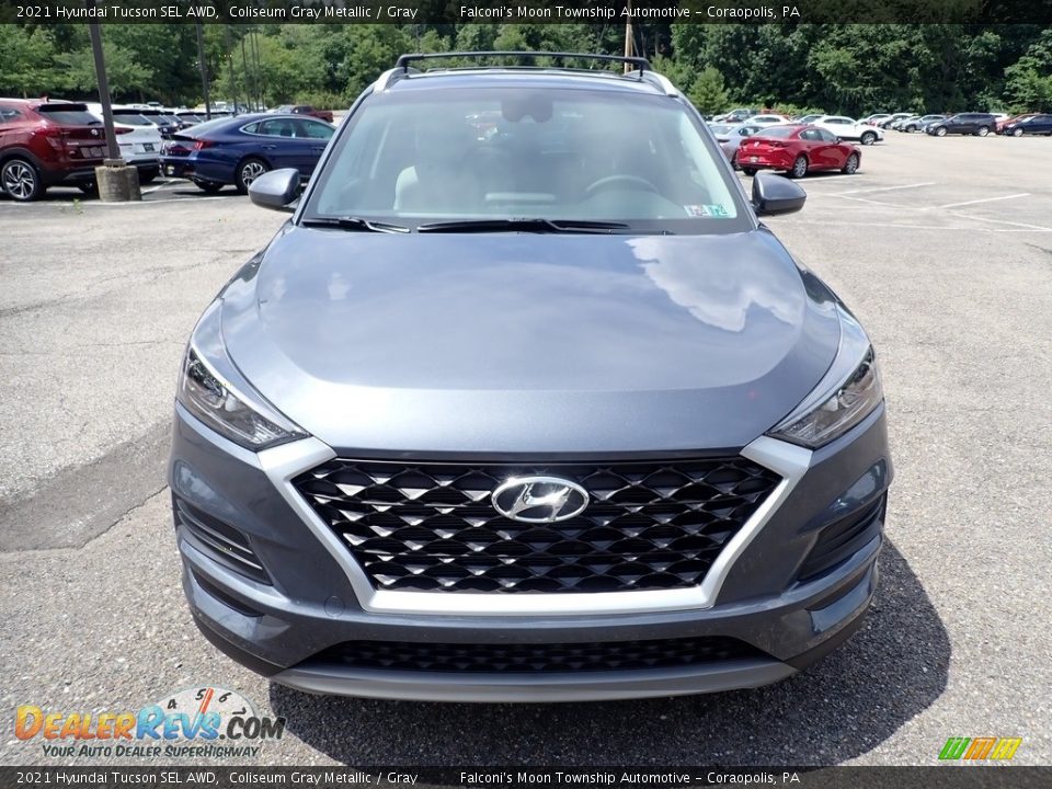 2021 Hyundai Tucson SEL AWD Coliseum Gray Metallic / Gray Photo #4