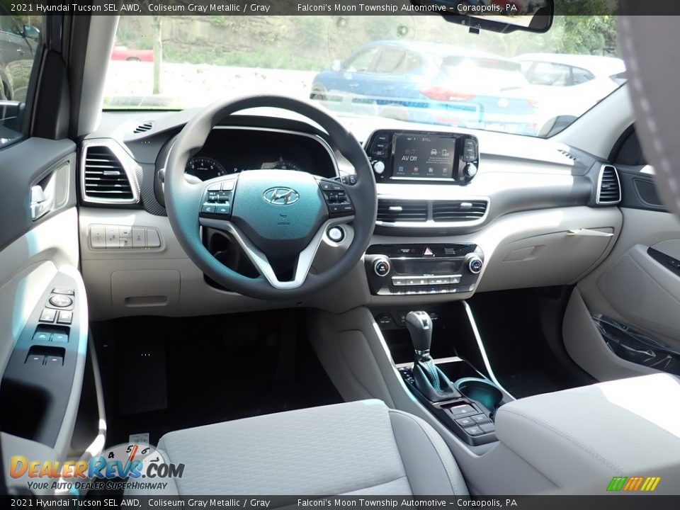 Gray Interior - 2021 Hyundai Tucson SEL AWD Photo #9