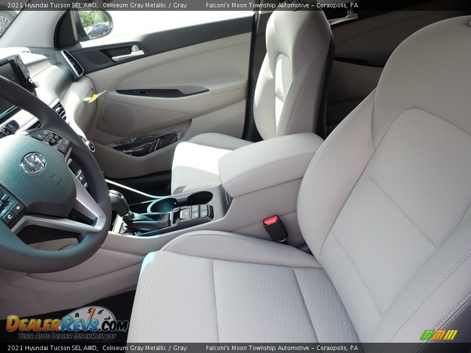 Front Seat of 2021 Hyundai Tucson SEL AWD Photo #11