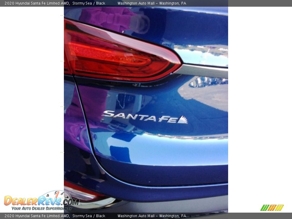 2020 Hyundai Santa Fe Limited AWD Stormy Sea / Black Photo #31