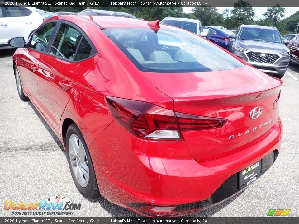 2020 Hyundai Elantra SEL Scarlet Red Pearl / Gray Photo #6