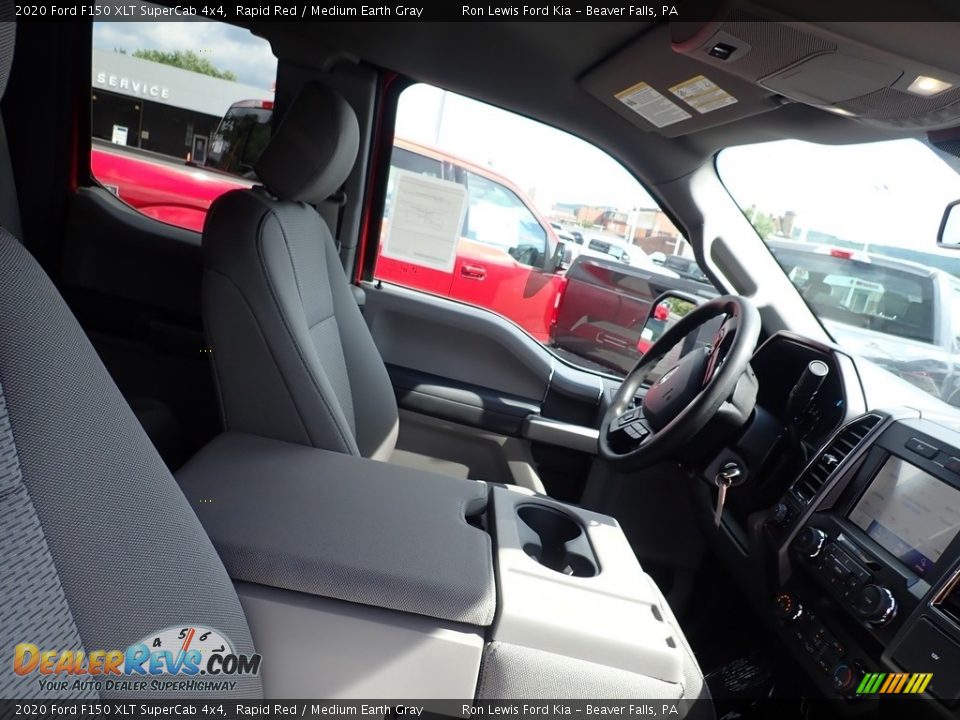 2020 Ford F150 XLT SuperCab 4x4 Rapid Red / Medium Earth Gray Photo #9