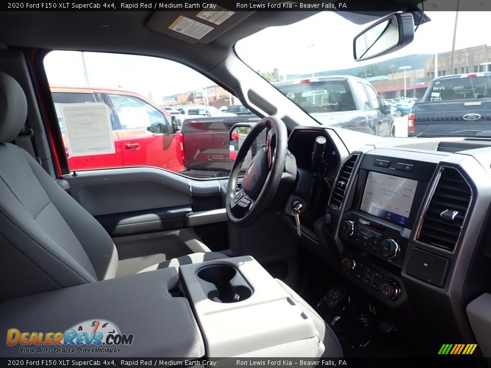 2020 Ford F150 XLT SuperCab 4x4 Rapid Red / Medium Earth Gray Photo #10