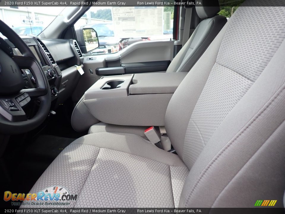 2020 Ford F150 XLT SuperCab 4x4 Rapid Red / Medium Earth Gray Photo #12