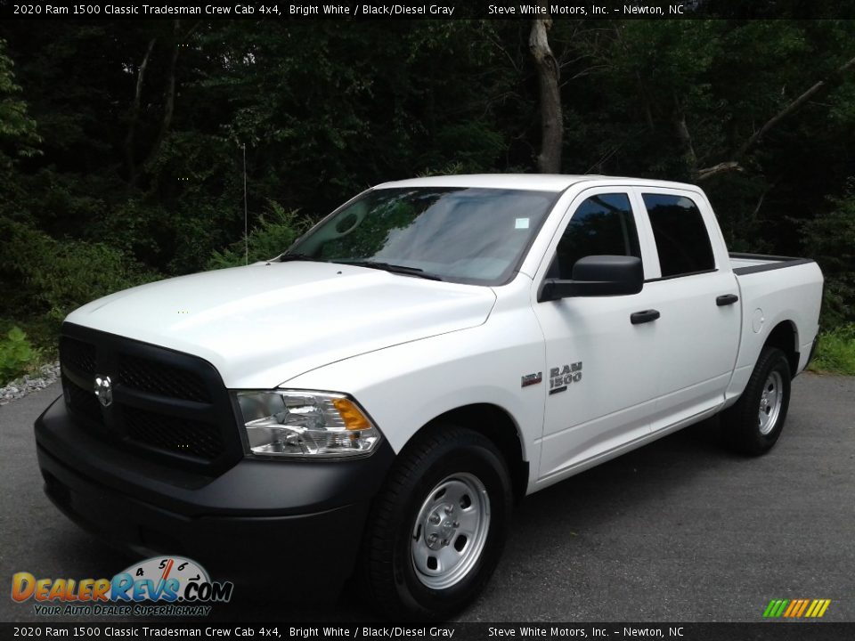 2020 Ram 1500 Classic Tradesman Crew Cab 4x4 Bright White / Black/Diesel Gray Photo #2