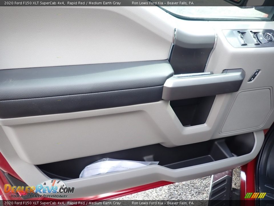 2020 Ford F150 XLT SuperCab 4x4 Rapid Red / Medium Earth Gray Photo #13