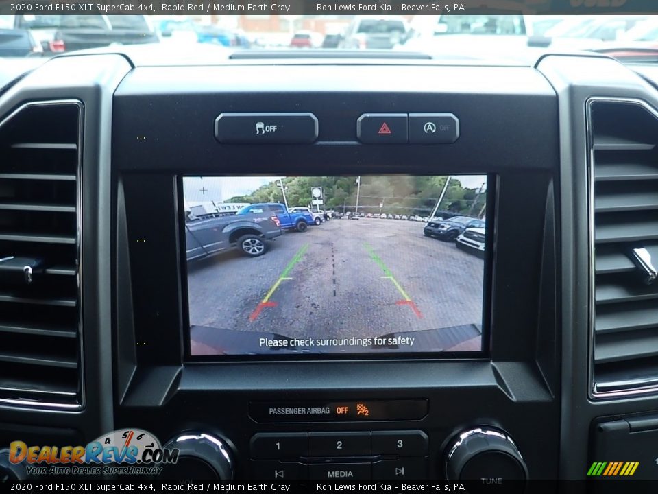 2020 Ford F150 XLT SuperCab 4x4 Rapid Red / Medium Earth Gray Photo #17