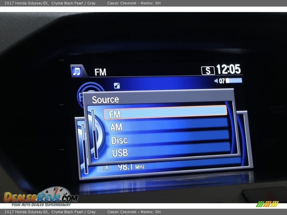 2017 Honda Odyssey EX Crystal Black Pearl / Gray Photo #13