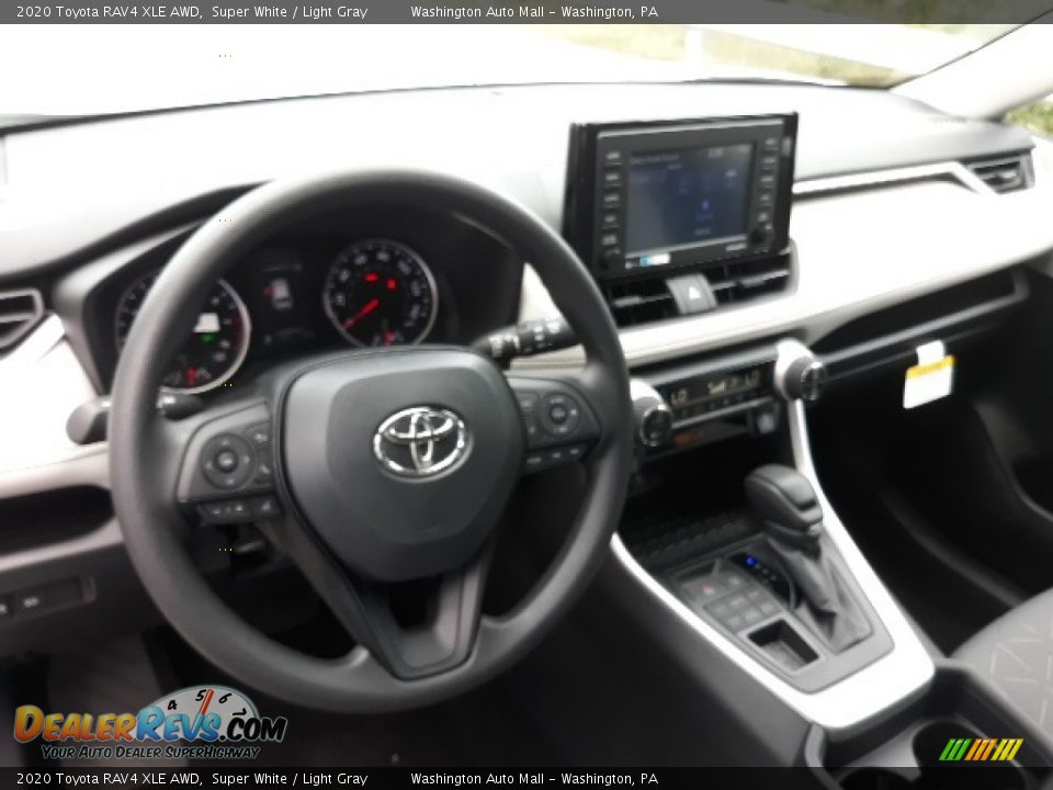 2020 Toyota RAV4 XLE AWD Super White / Light Gray Photo #3