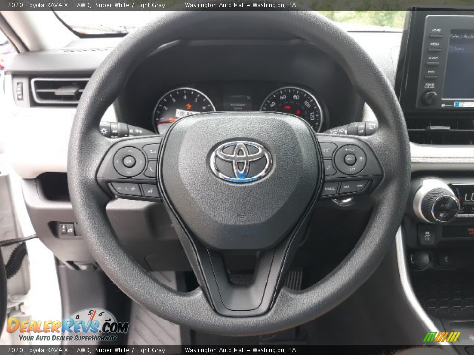 2020 Toyota RAV4 XLE AWD Super White / Light Gray Photo #4