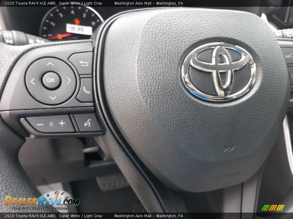 2020 Toyota RAV4 XLE AWD Super White / Light Gray Photo #5