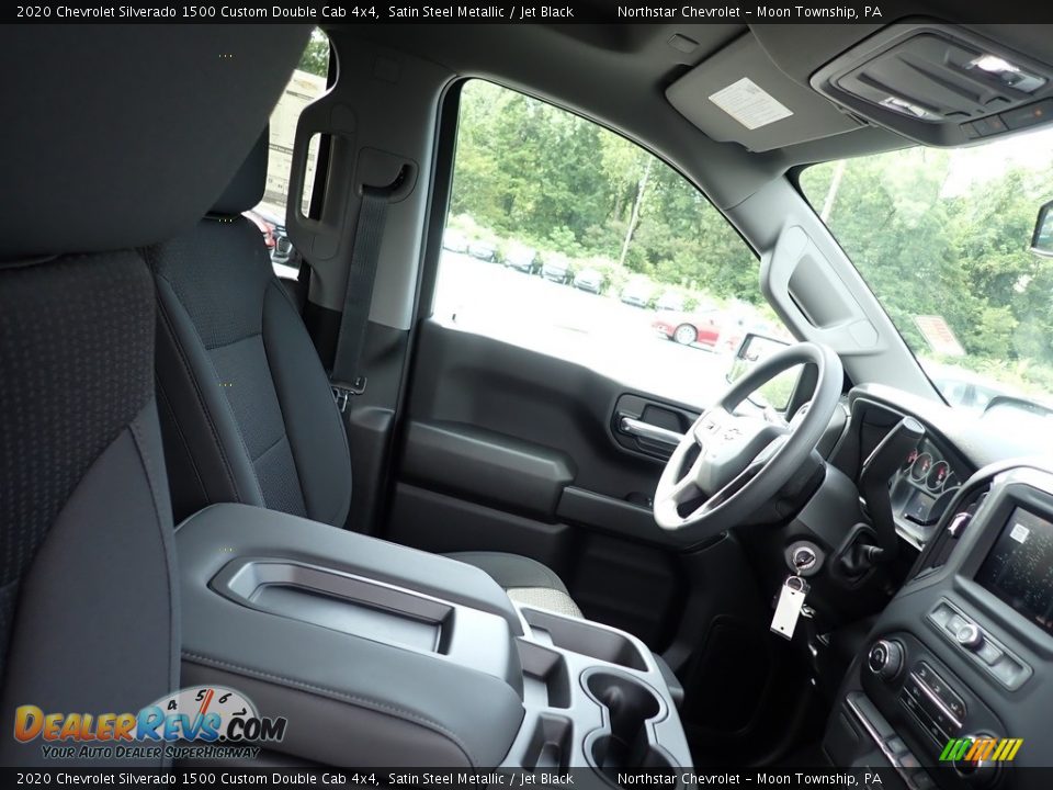 2020 Chevrolet Silverado 1500 Custom Double Cab 4x4 Satin Steel Metallic / Jet Black Photo #11
