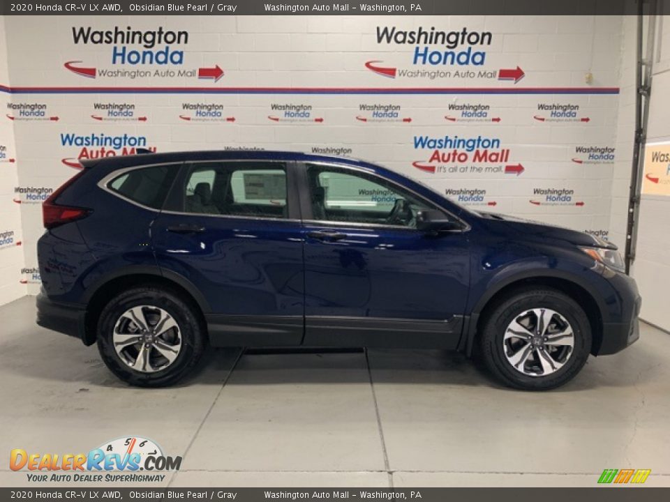 2020 Honda CR-V LX AWD Obsidian Blue Pearl / Gray Photo #1