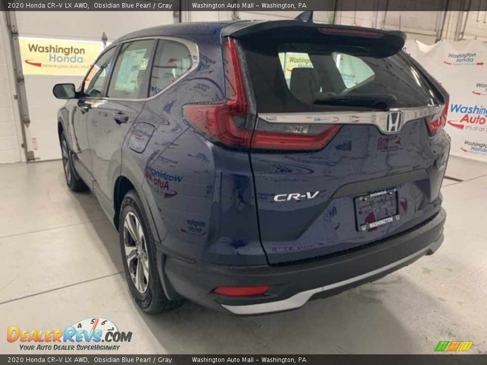 2020 Honda CR-V LX AWD Obsidian Blue Pearl / Gray Photo #3