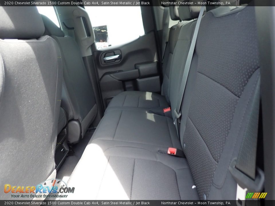 2020 Chevrolet Silverado 1500 Custom Double Cab 4x4 Satin Steel Metallic / Jet Black Photo #14