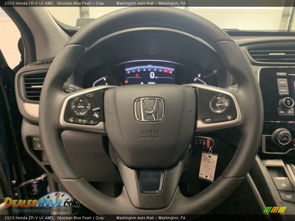 2020 Honda CR-V LX AWD Obsidian Blue Pearl / Gray Photo #5