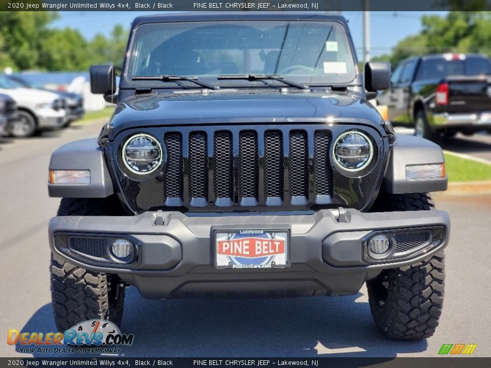 2020 Jeep Wrangler Unlimited Willys 4x4 Black / Black Photo #3
