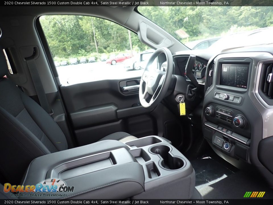 2020 Chevrolet Silverado 1500 Custom Double Cab 4x4 Satin Steel Metallic / Jet Black Photo #11