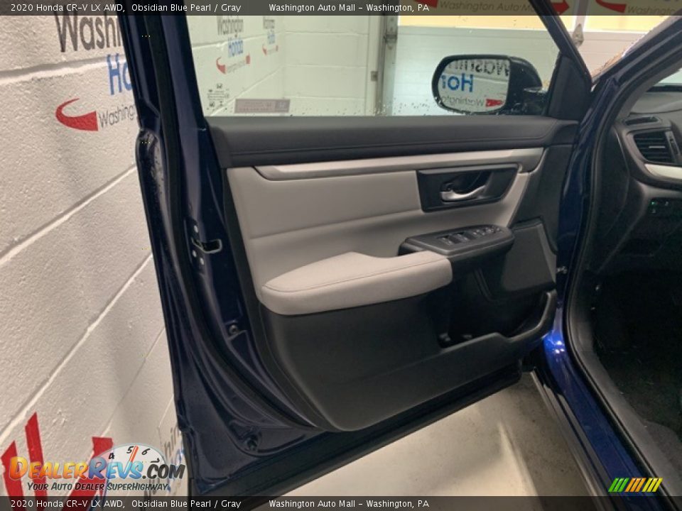 2020 Honda CR-V LX AWD Obsidian Blue Pearl / Gray Photo #27