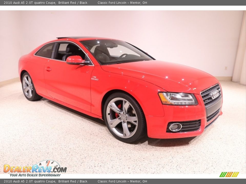 2010 Audi A5 2.0T quattro Coupe Brilliant Red / Black Photo #1